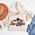 Introducing our rugged and stylish hiking hoodie, perfect for outdoor enthusiasts and nature lovers alike. Featuring a striking mountain graphic and the motivational slogan "Take A Hike", this sweater is designed to inspire your next camping adventure.